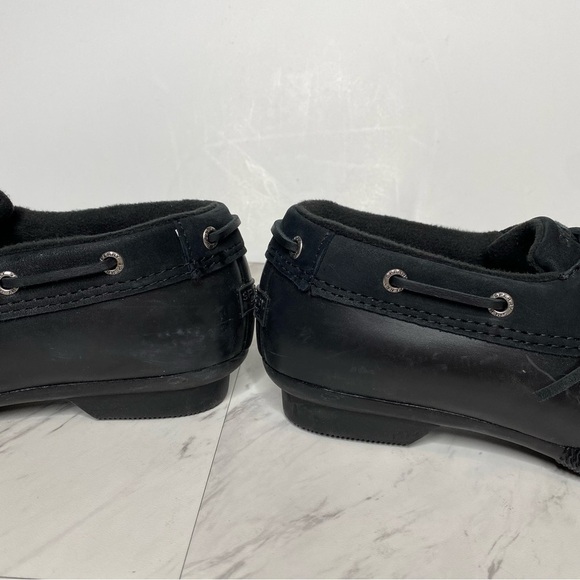 Sperry Salt Water 1 Eye Black Duck Shoe Bootie 8 - Picture 9 of 15